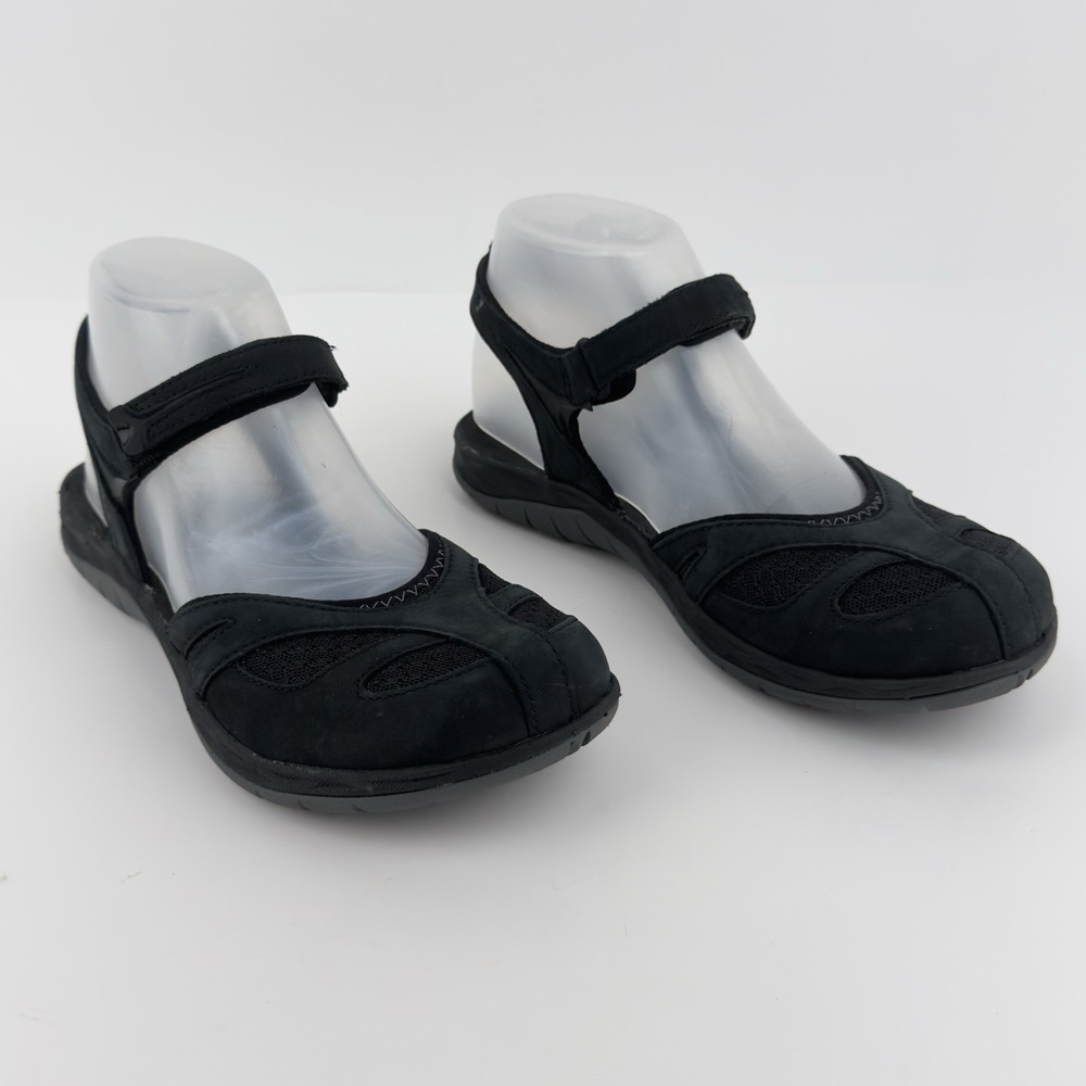 Merrill Siren Wrap Q2 Black Mary Jane Hiking Sandals Women's 7 J37480